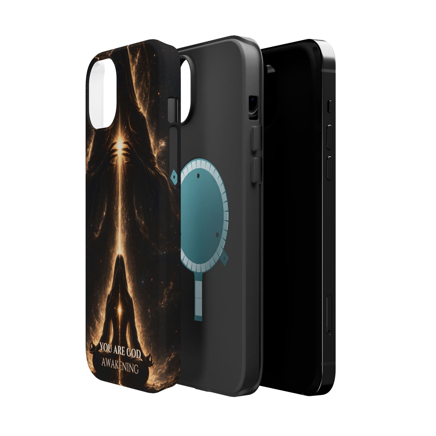 Spiritual Galaxy Phone Case — "You Are God Awakening" Magnetic Impact‑Resistant Case
