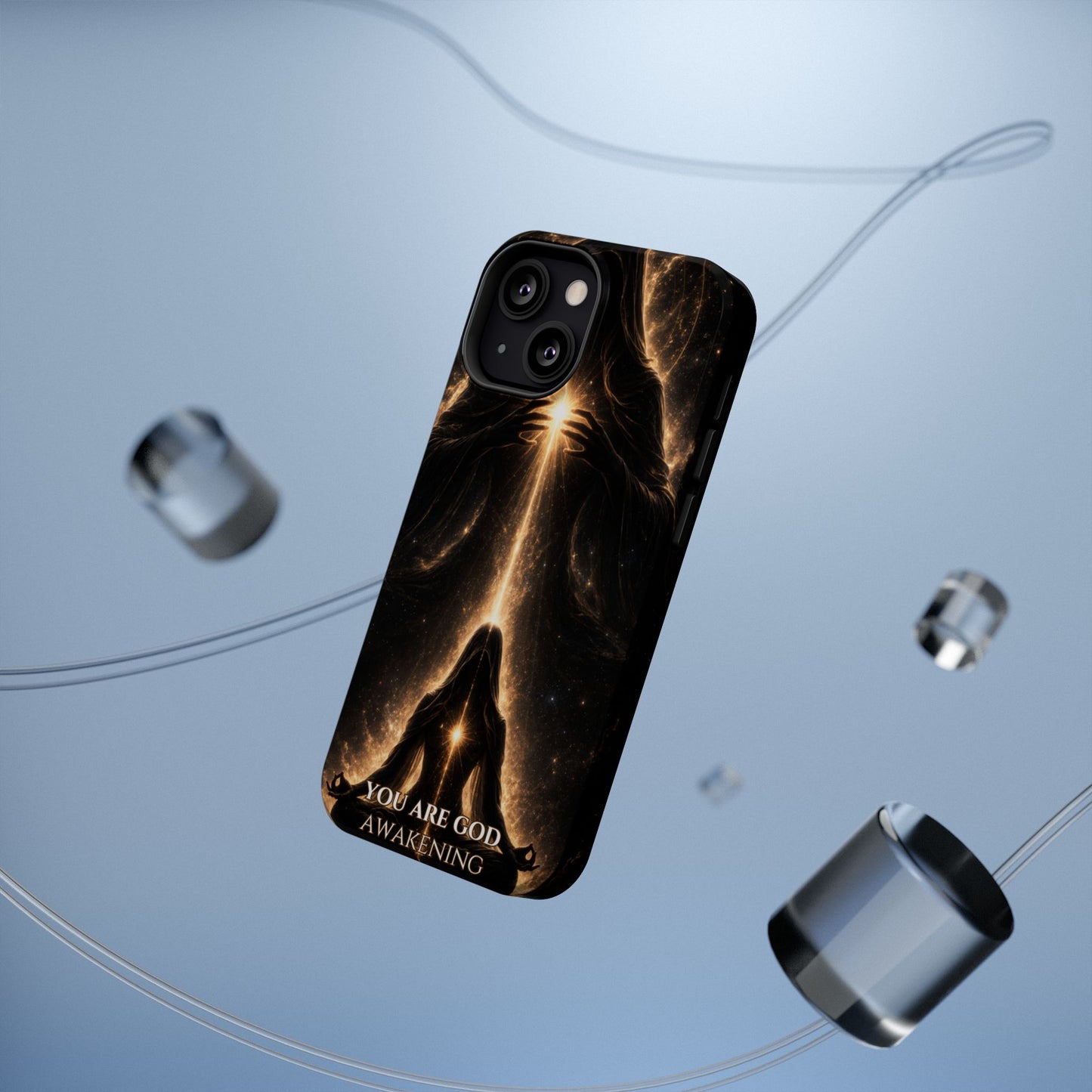 Spiritual Galaxy Phone Case — "You Are God Awakening" Magnetic Impact‑Resistant Case