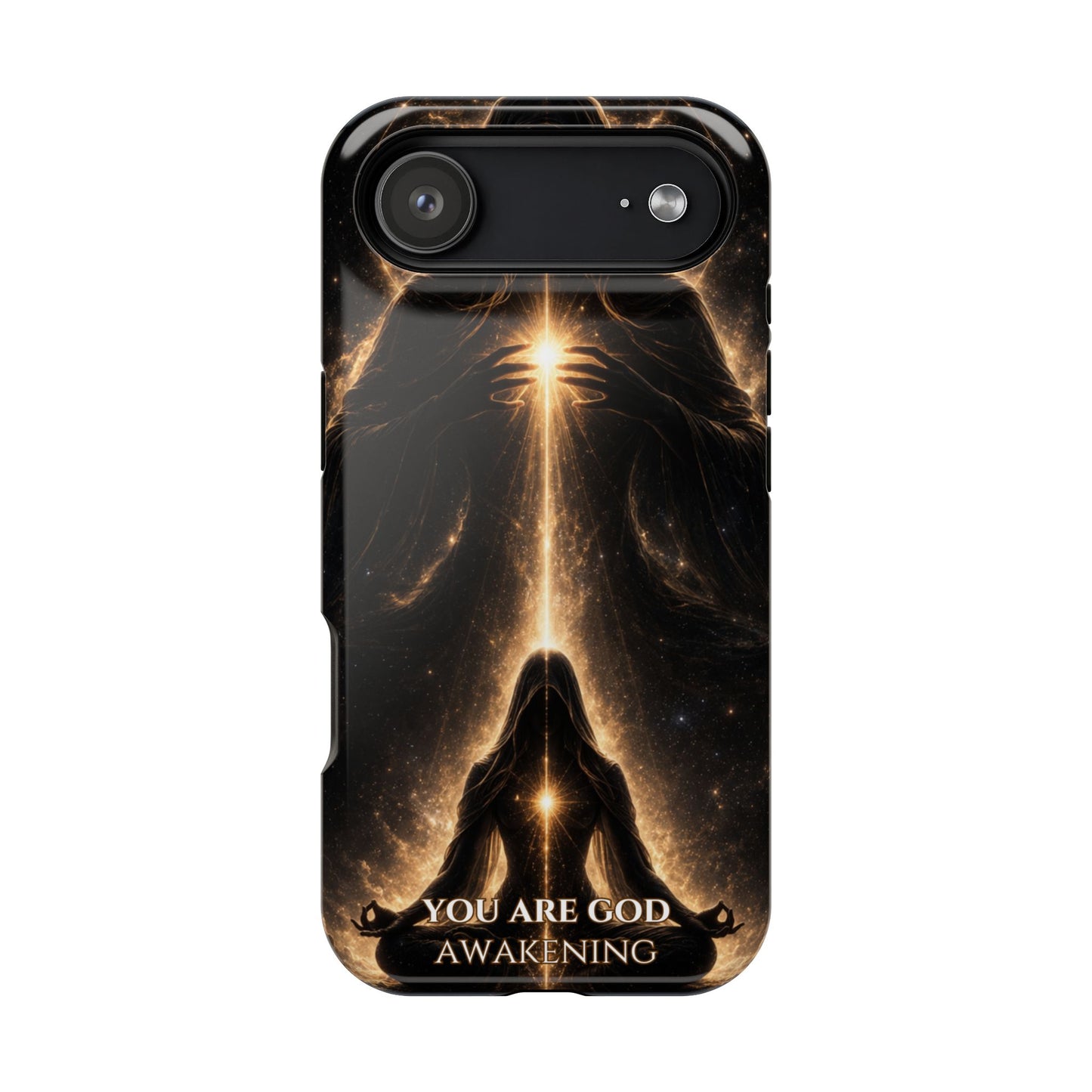 Spiritual Galaxy Phone Case — "You Are God Awakening" Magnetic Impact‑Resistant Case