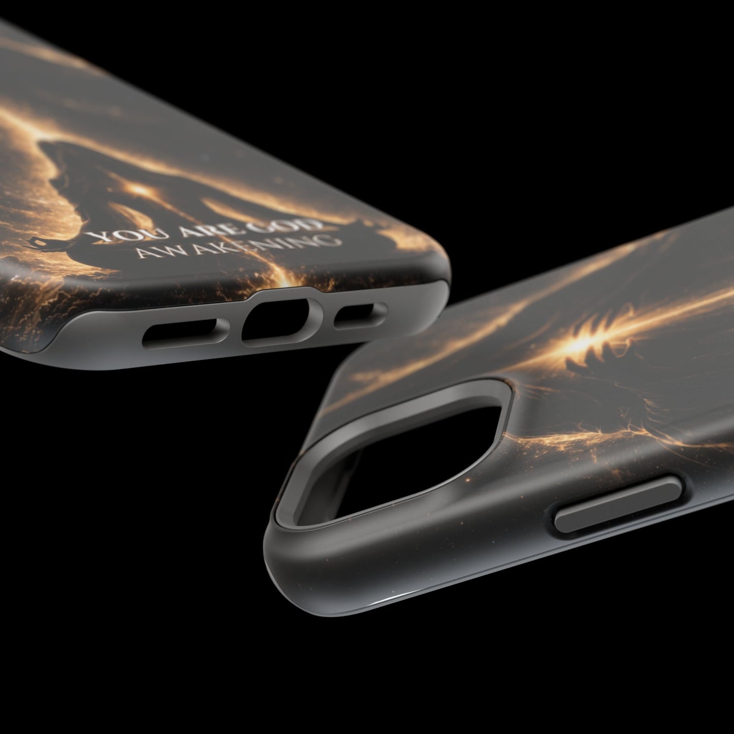 Spiritual Galaxy Phone Case — "You Are God Awakening" Magnetic Impact‑Resistant Case