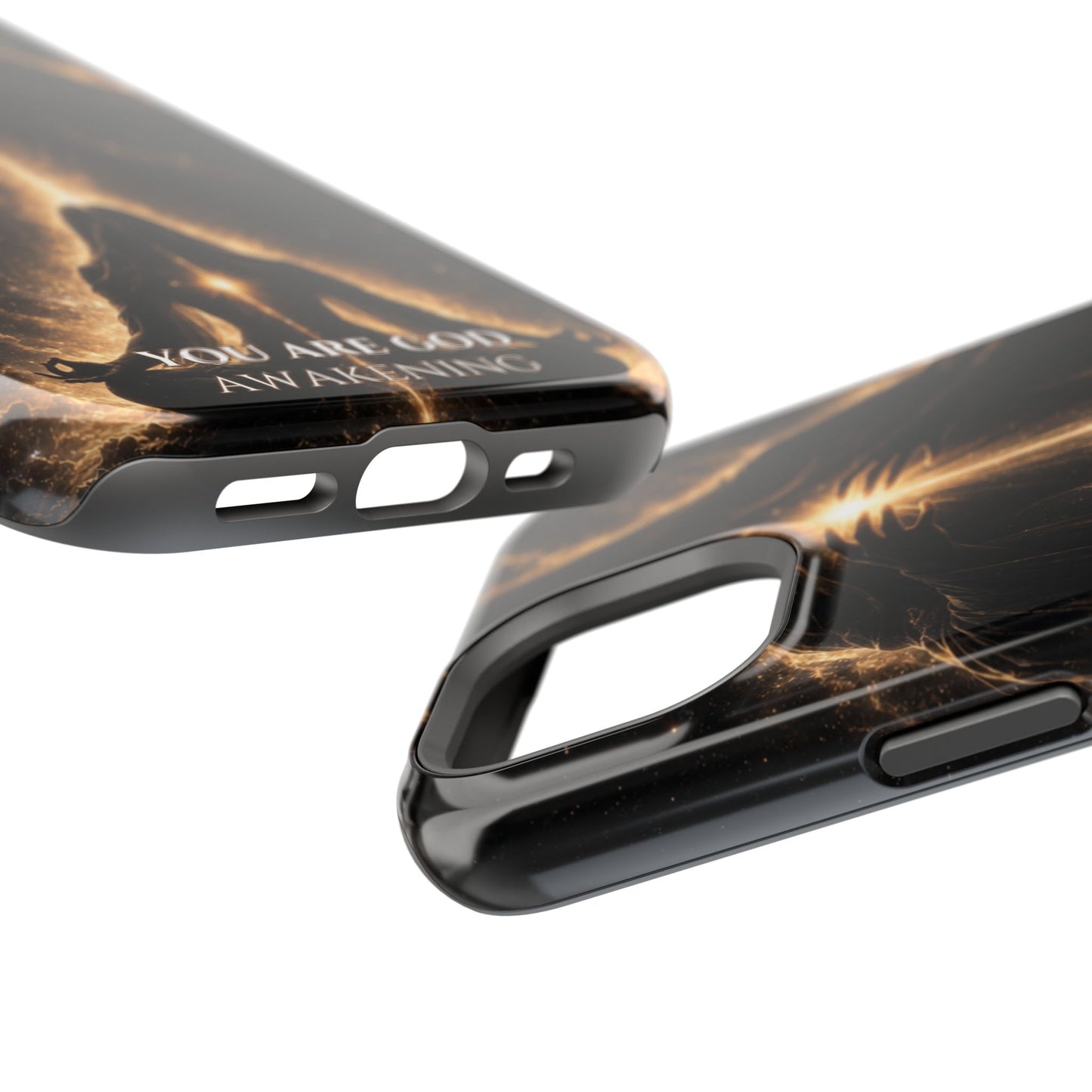 Spiritual Galaxy Phone Case — "You Are God Awakening" Magnetic Impact‑Resistant Case