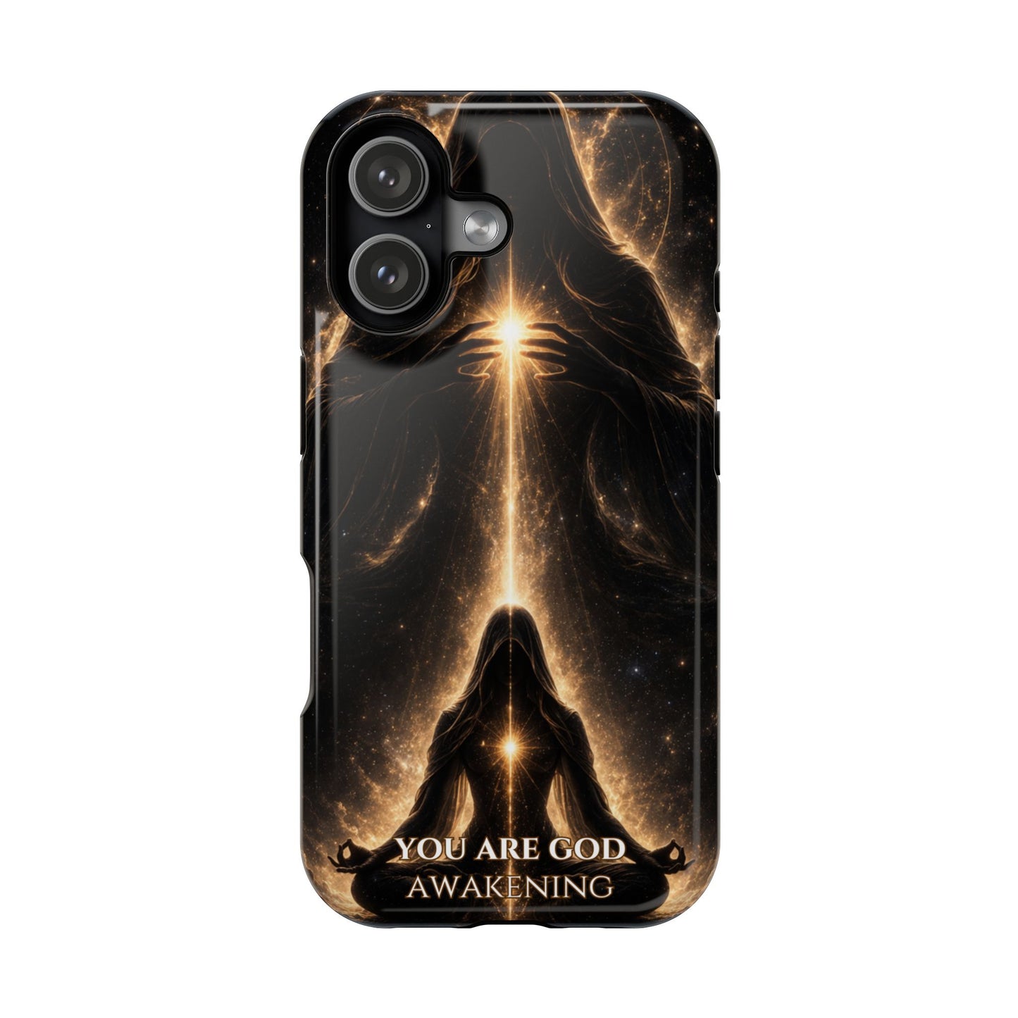Spiritual Galaxy Phone Case — "You Are God Awakening" Magnetic Impact‑Resistant Case