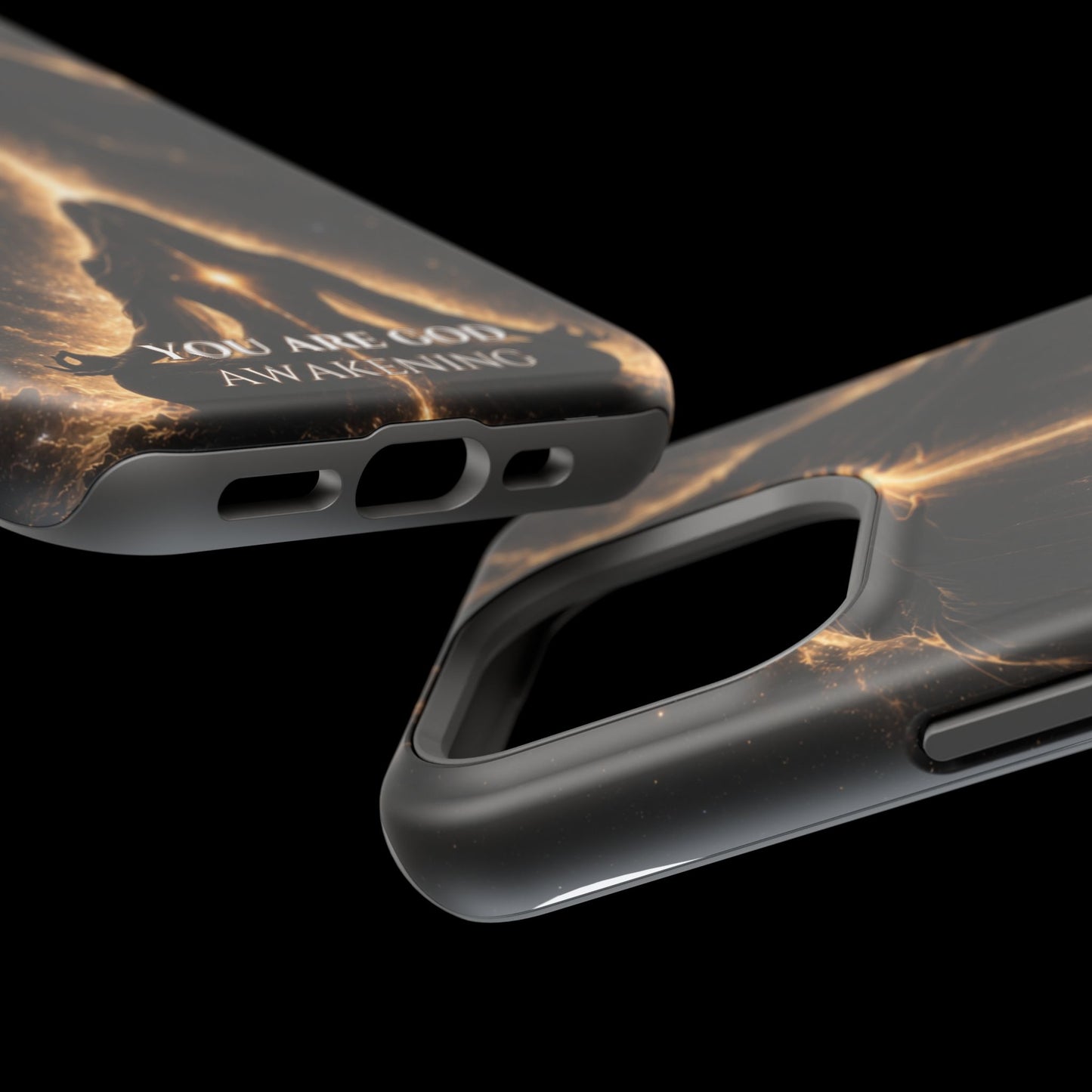 Spiritual Galaxy Phone Case — "You Are God Awakening" Magnetic Impact‑Resistant Case