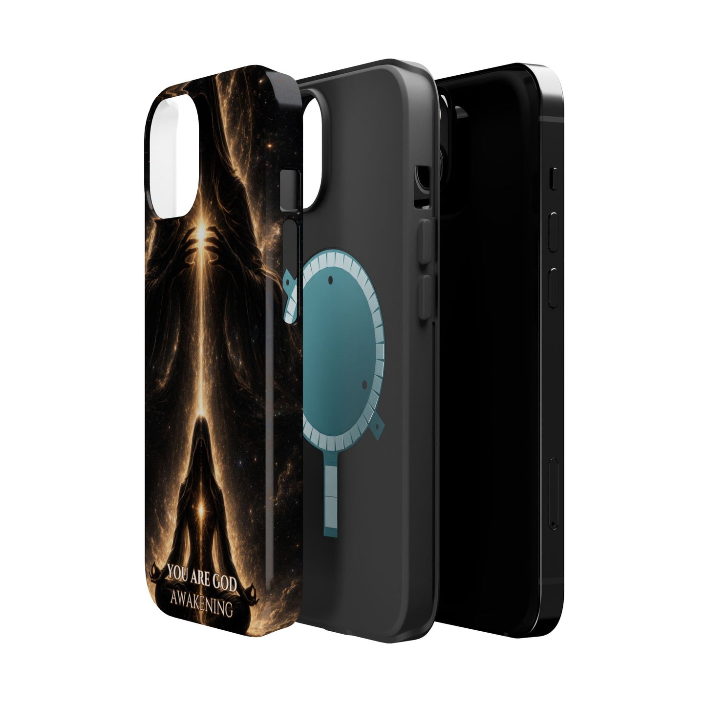 Spiritual Galaxy Phone Case — "You Are God Awakening" Magnetic Impact‑Resistant Case