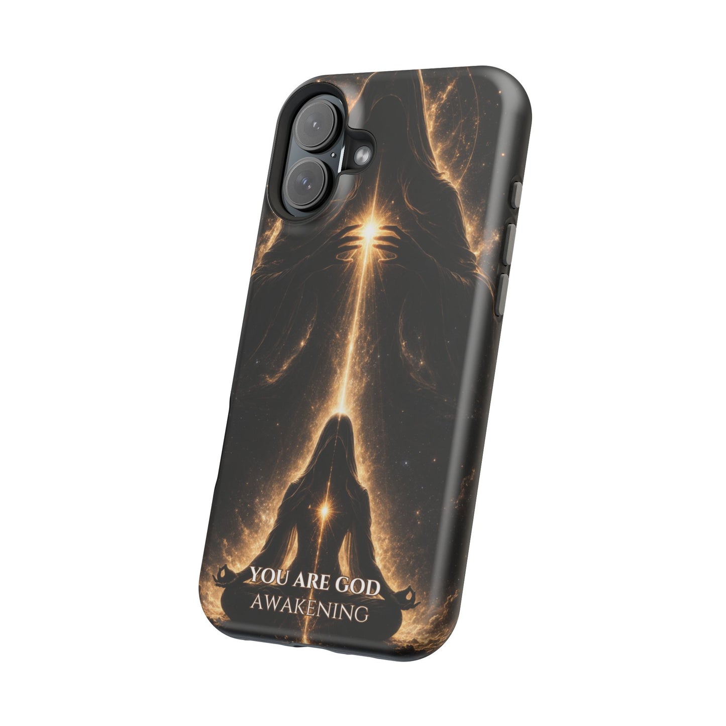 Spiritual Galaxy Phone Case — "You Are God Awakening" Magnetic Impact‑Resistant Case