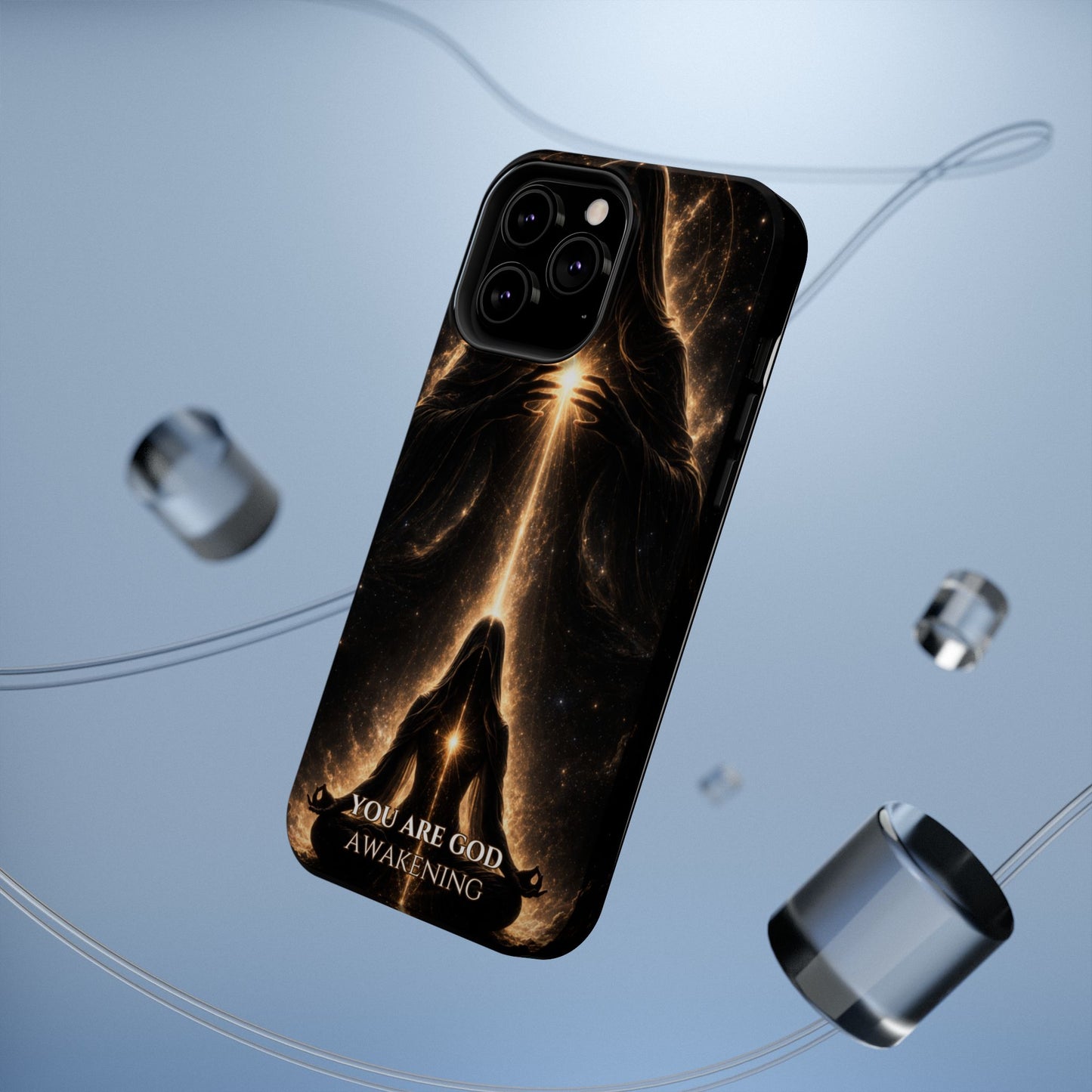 Spiritual Galaxy Phone Case — "You Are God Awakening" Magnetic Impact‑Resistant Case