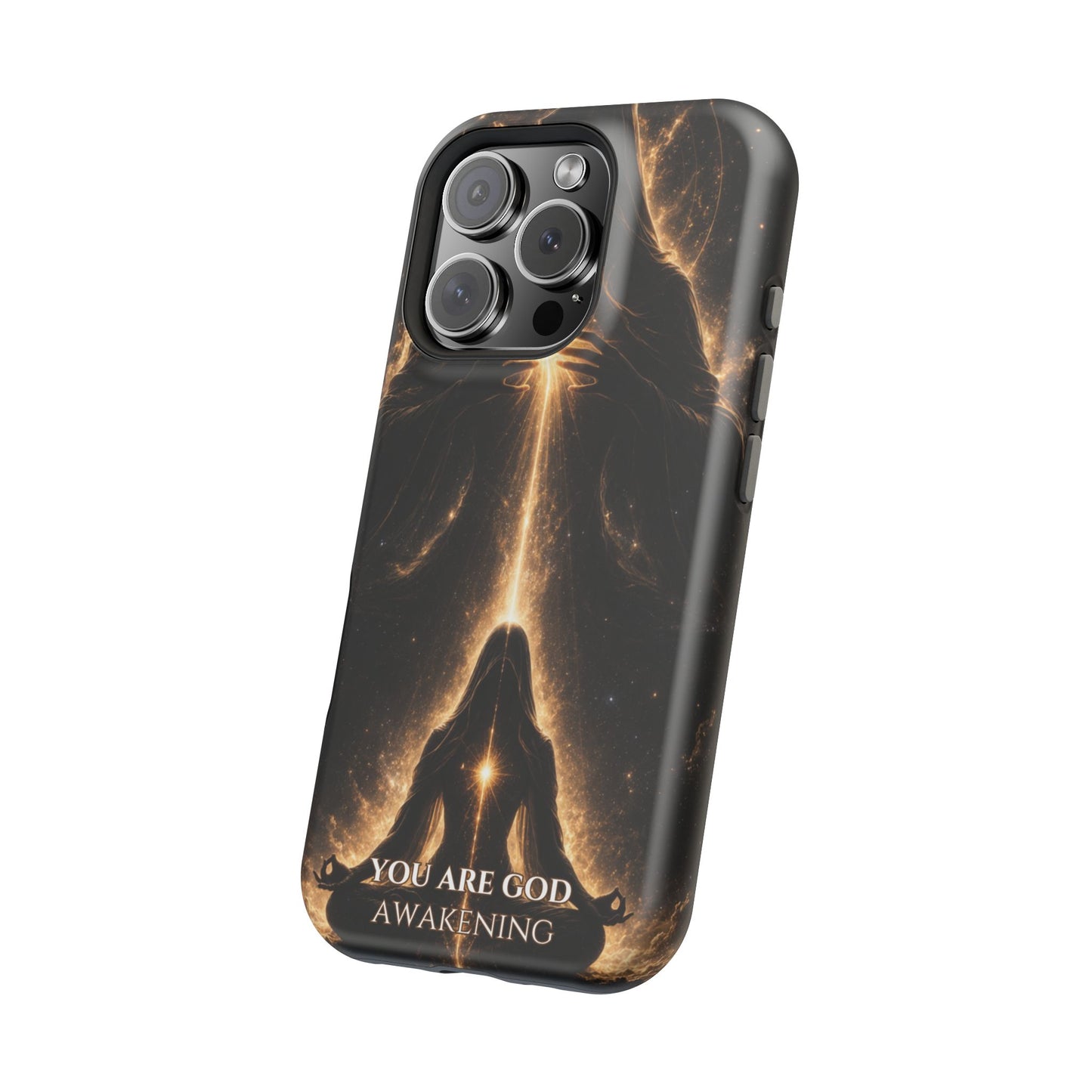 Spiritual Galaxy Phone Case — "You Are God Awakening" Magnetic Impact‑Resistant Case