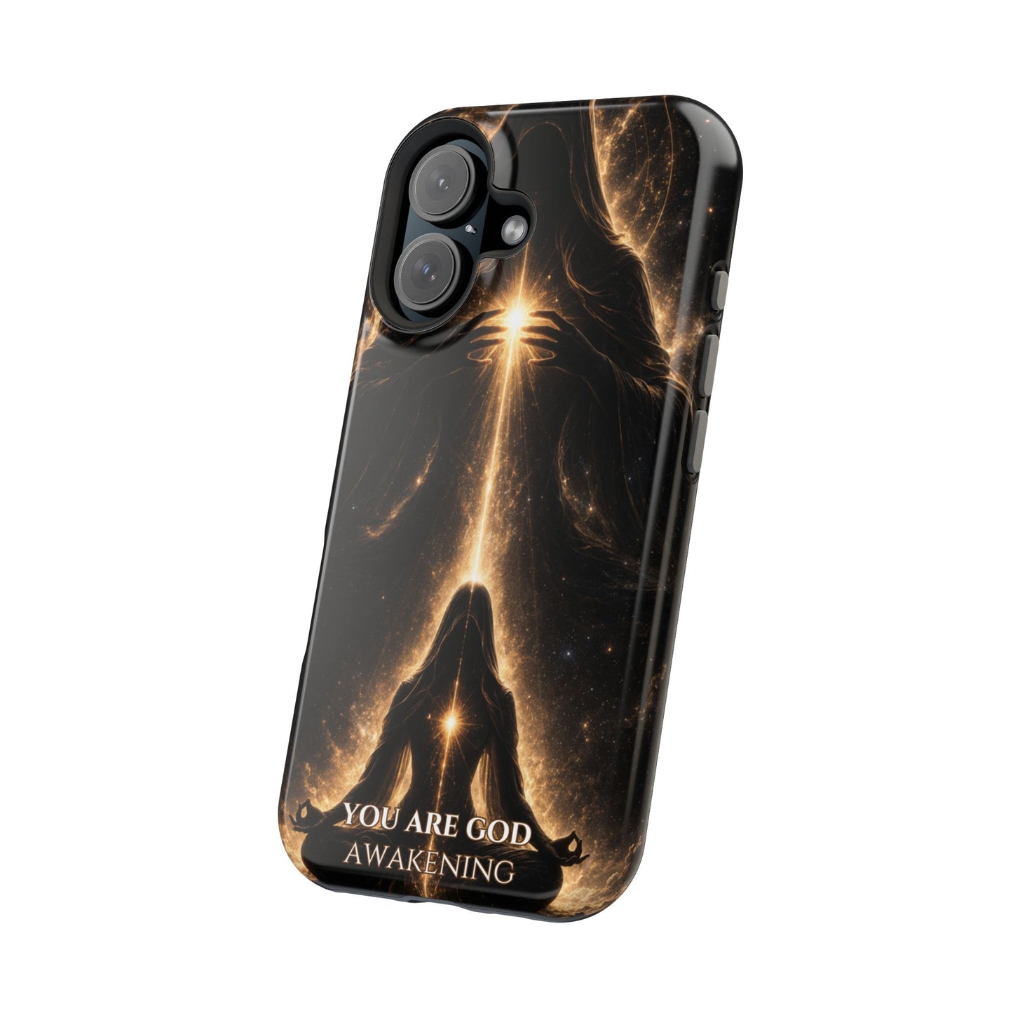 Spiritual Galaxy Phone Case — "You Are God Awakening" Magnetic Impact‑Resistant Case