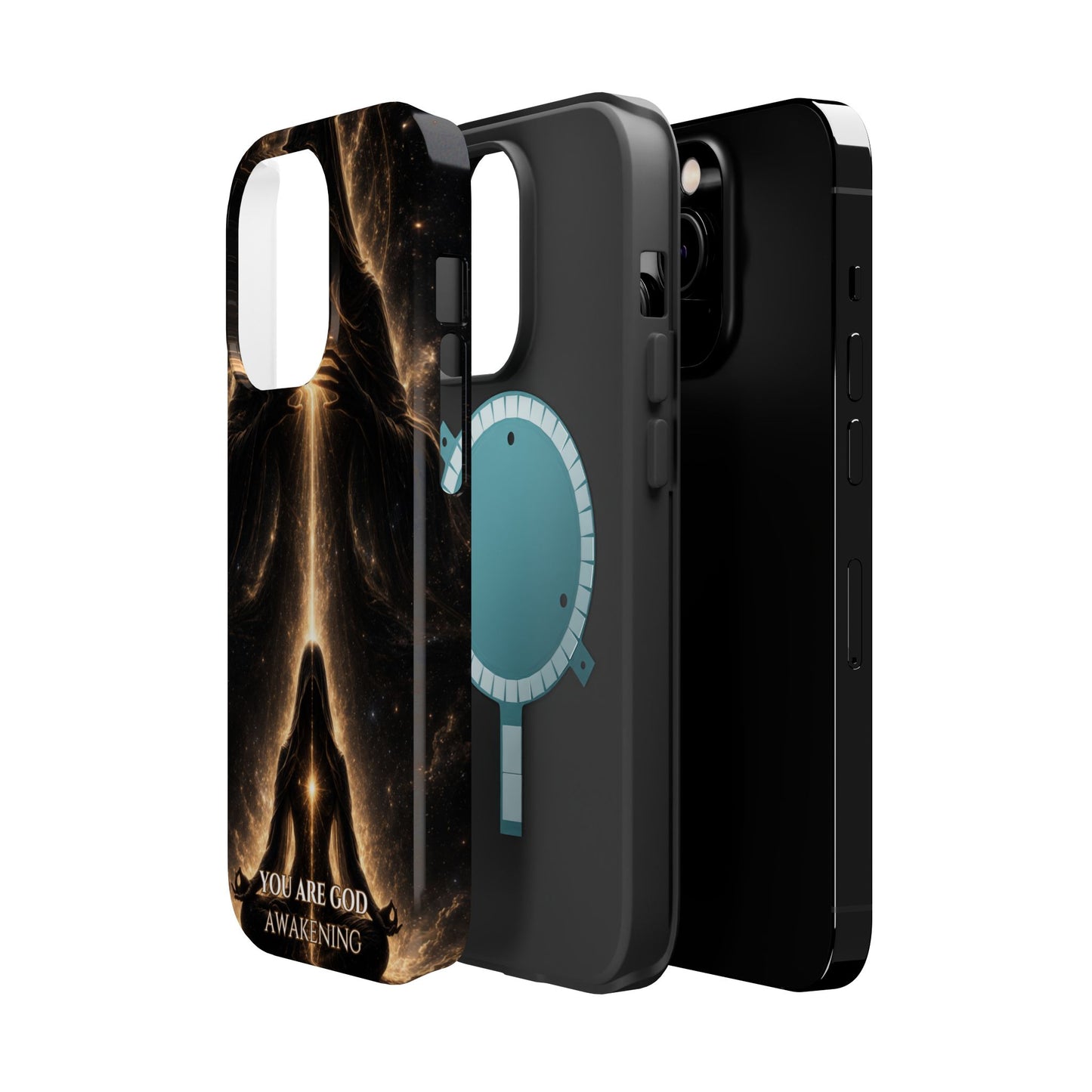 Spiritual Galaxy Phone Case — "You Are God Awakening" Magnetic Impact‑Resistant Case