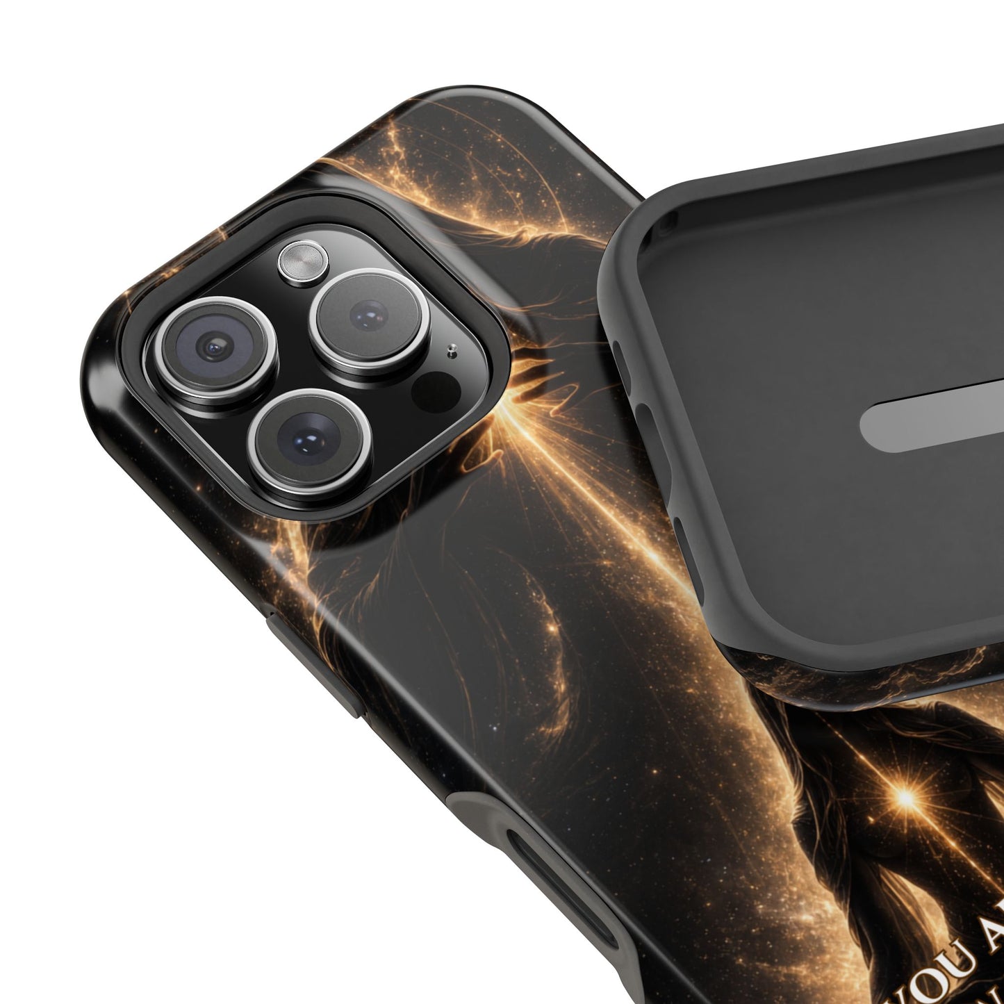 Spiritual Galaxy Phone Case — "You Are God Awakening" Magnetic Impact‑Resistant Case
