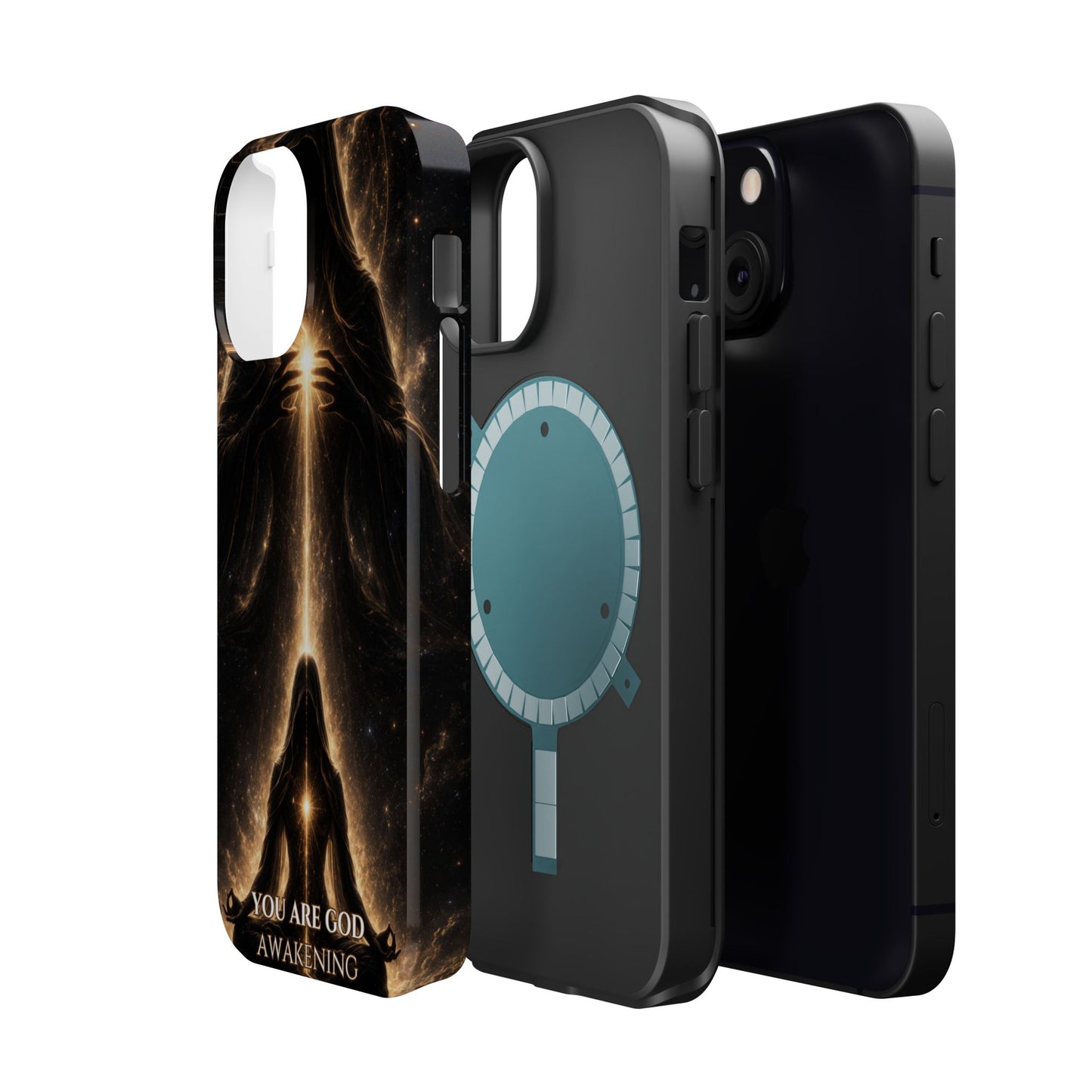 Spiritual Galaxy Phone Case — "You Are God Awakening" Magnetic Impact‑Resistant Case