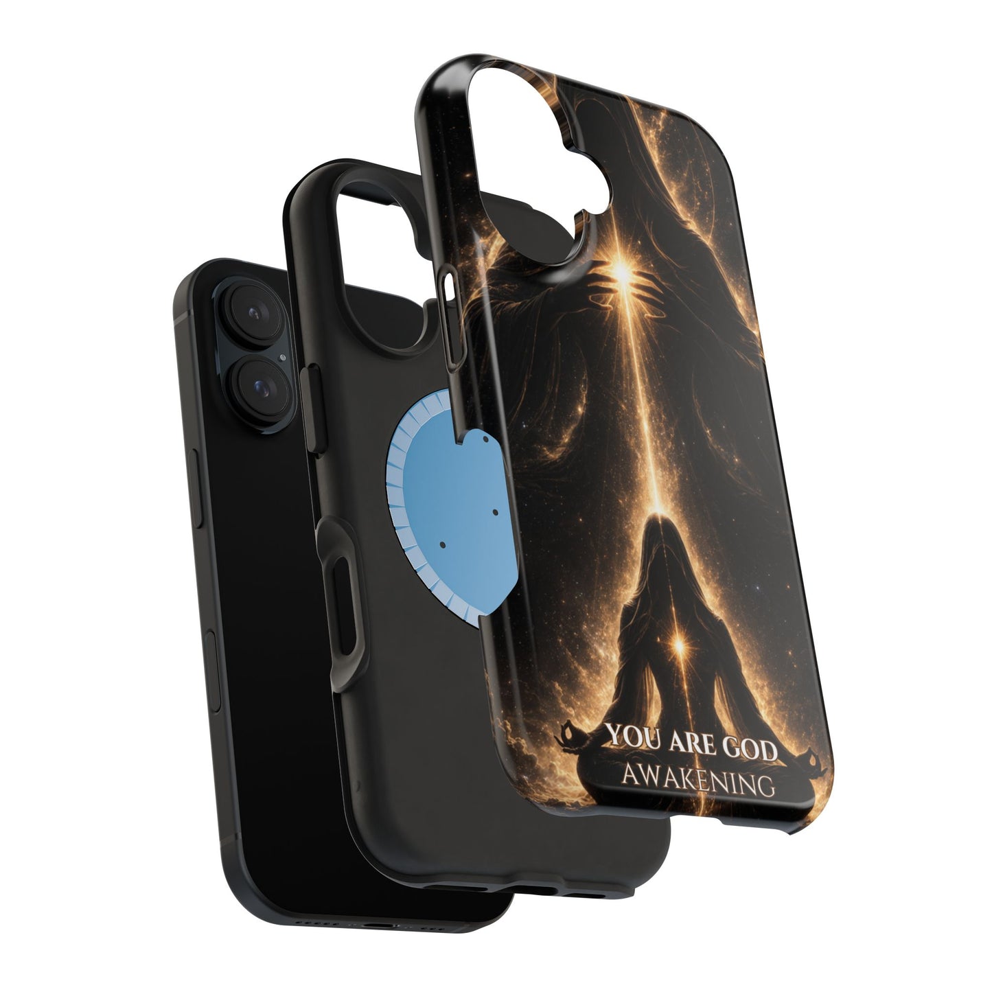 Spiritual Galaxy Phone Case — "You Are God Awakening" Magnetic Impact‑Resistant Case