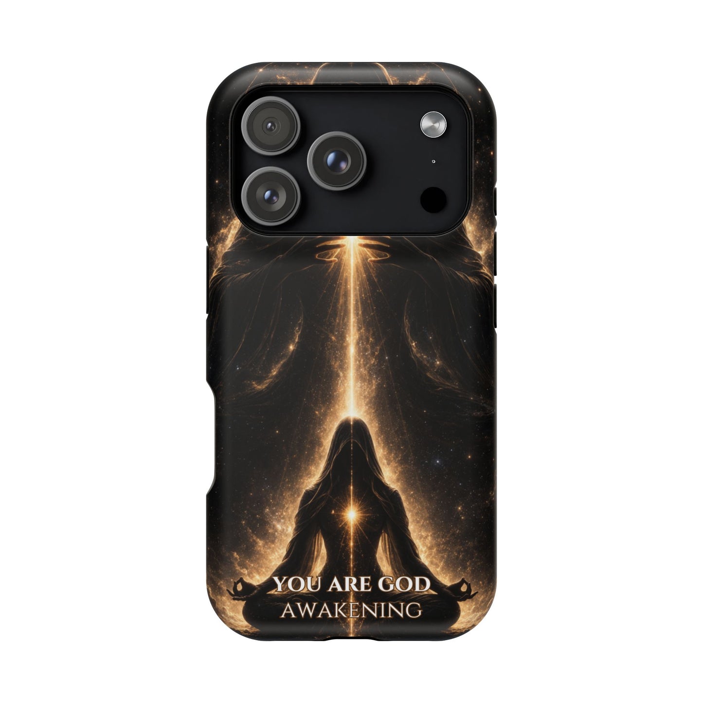Spiritual Galaxy Phone Case — "You Are God Awakening" Magnetic Impact‑Resistant Case