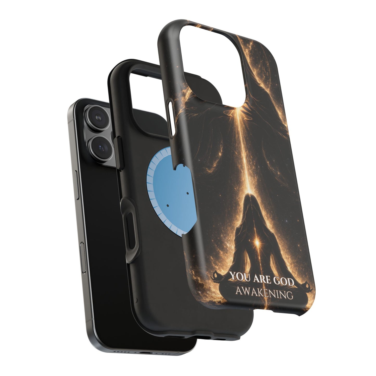 Spiritual Galaxy Phone Case — "You Are God Awakening" Magnetic Impact‑Resistant Case