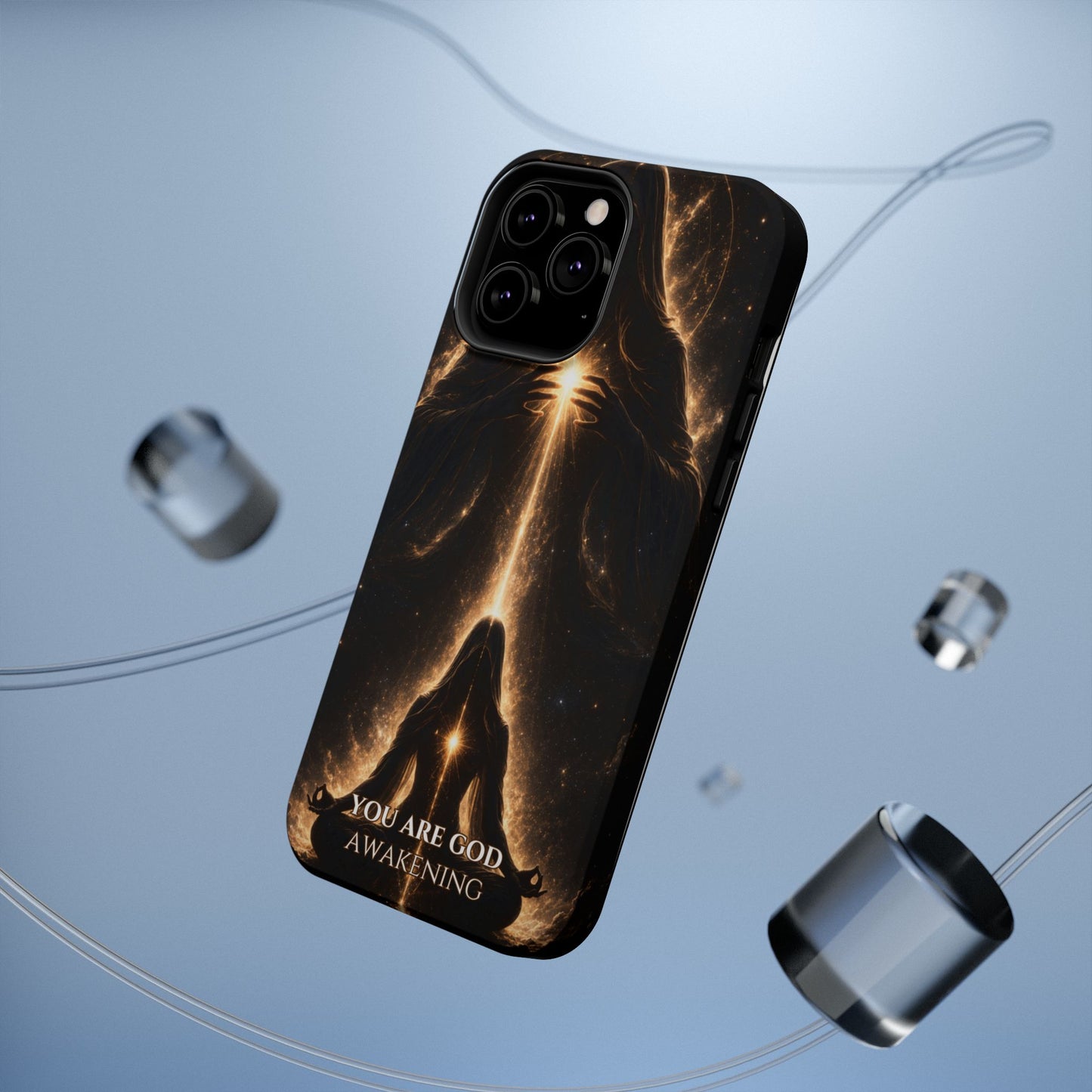 Spiritual Galaxy Phone Case — "You Are God Awakening" Magnetic Impact‑Resistant Case