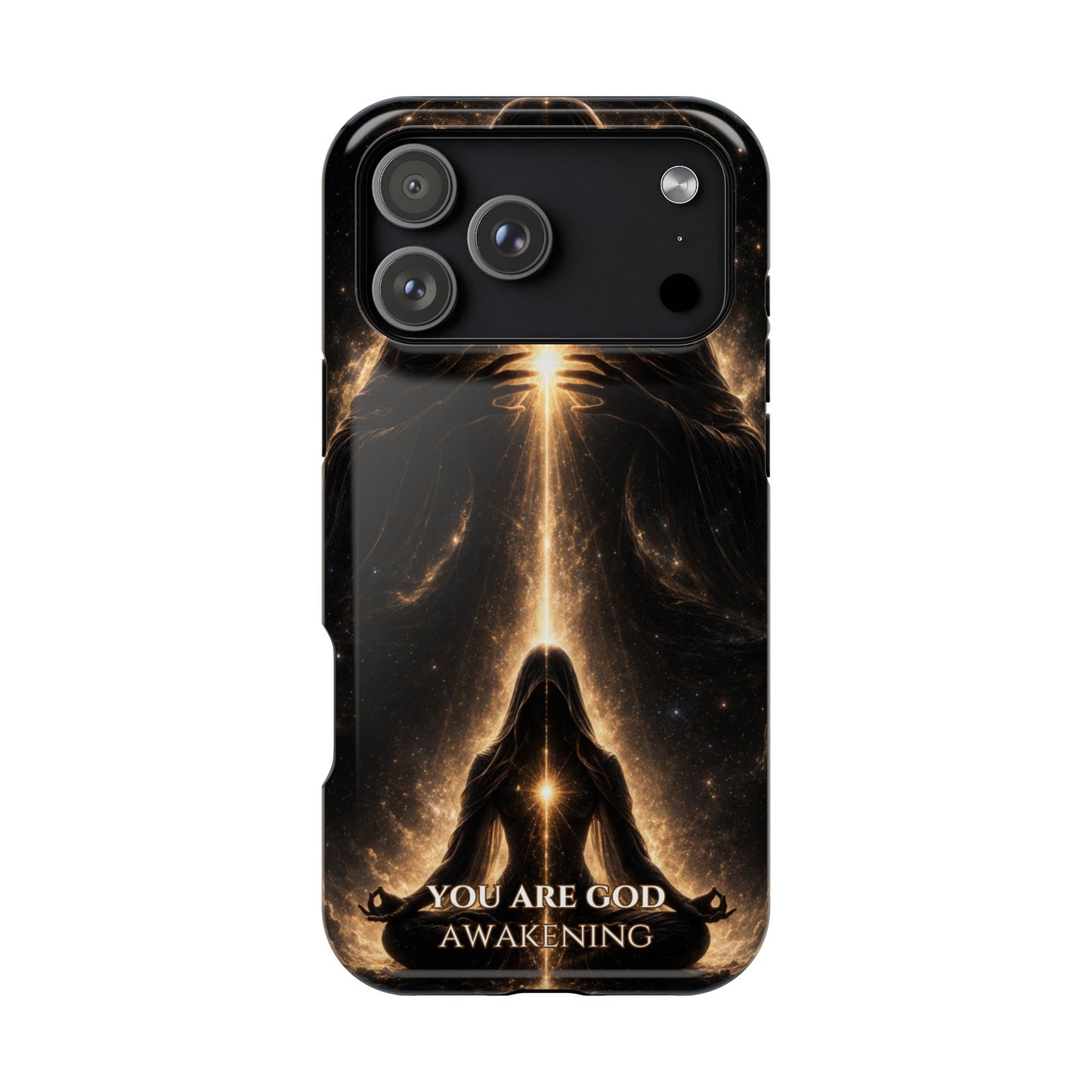 Spiritual Galaxy Phone Case — "You Are God Awakening" Magnetic Impact‑Resistant Case