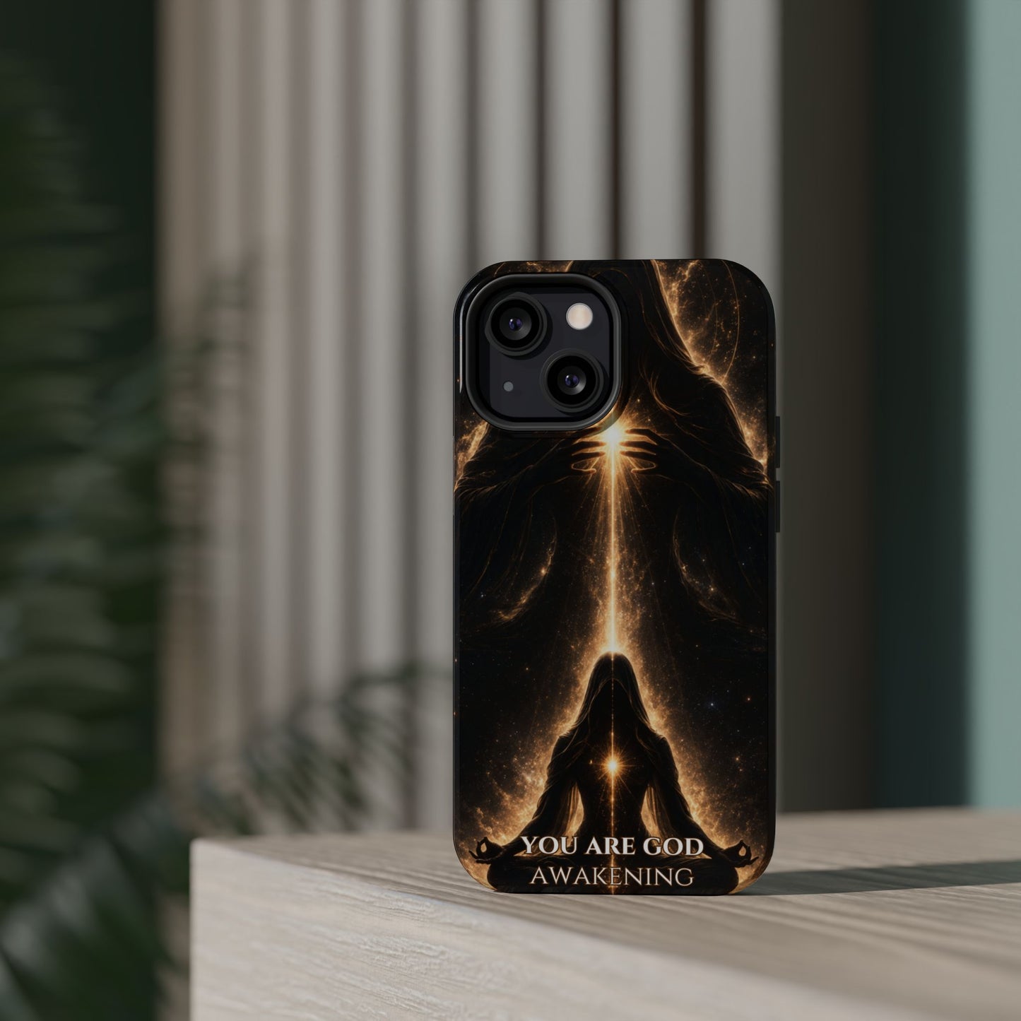 Spiritual Galaxy Phone Case — "You Are God Awakening" Magnetic Impact‑Resistant Case